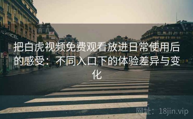 把白虎视频免费观看放进日常使用后的感受：不同入口下的体验差异与变化