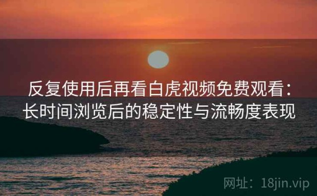 反复使用后再看白虎视频免费观看：长时间浏览后的稳定性与流畅度表现