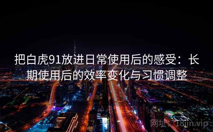 把白虎91放进日常使用后的感受：长期使用后的效率变化与习惯调整