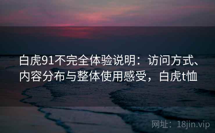 白虎91不完全体验说明：访问方式、内容分布与整体使用感受，白虎t恤