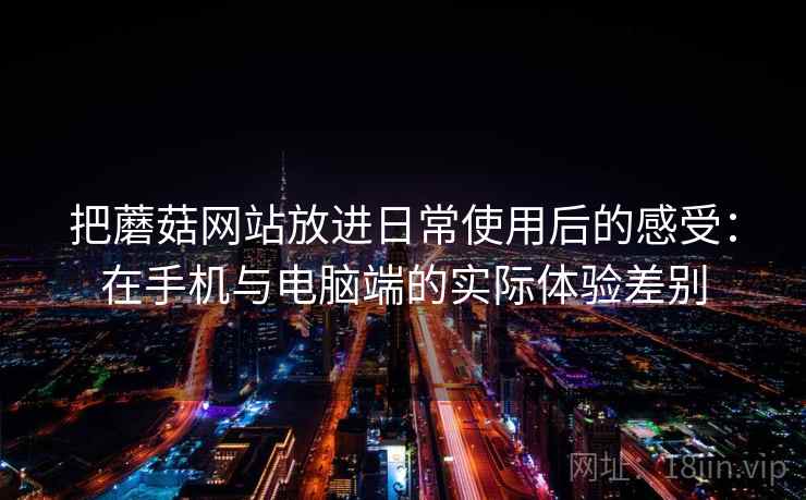 把蘑菇网站放进日常使用后的感受：在手机与电脑端的实际体验差别