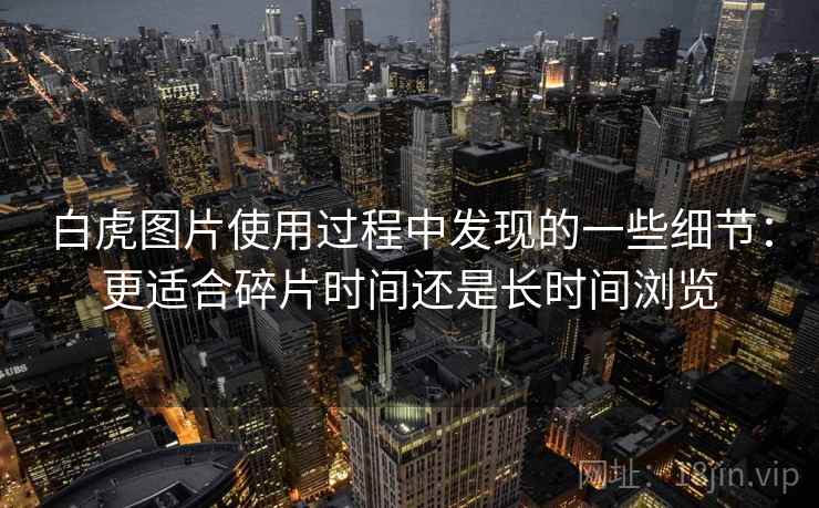 白虎图片使用过程中发现的一些细节：更适合碎片时间还是长时间浏览